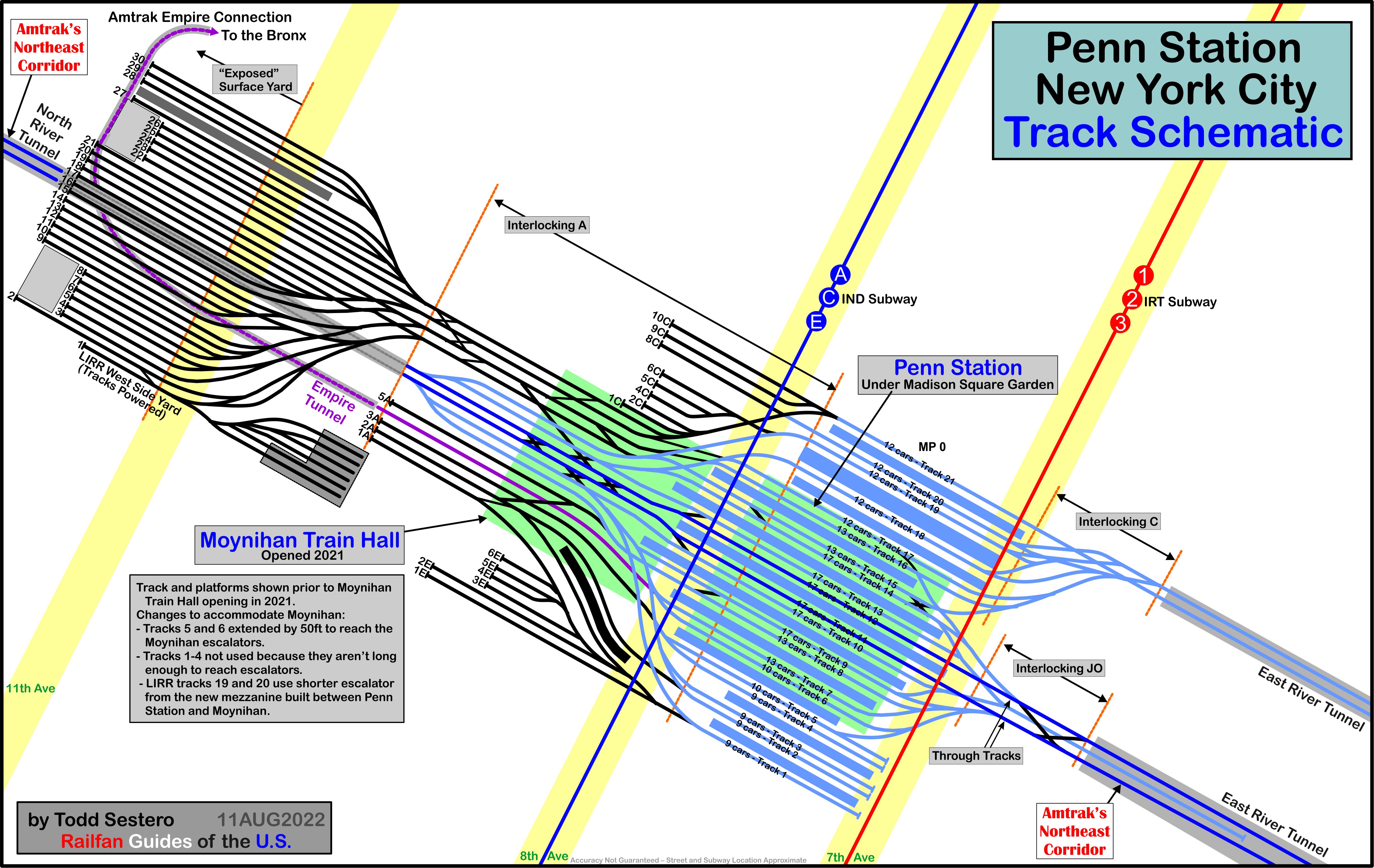 New York Penn Station Map